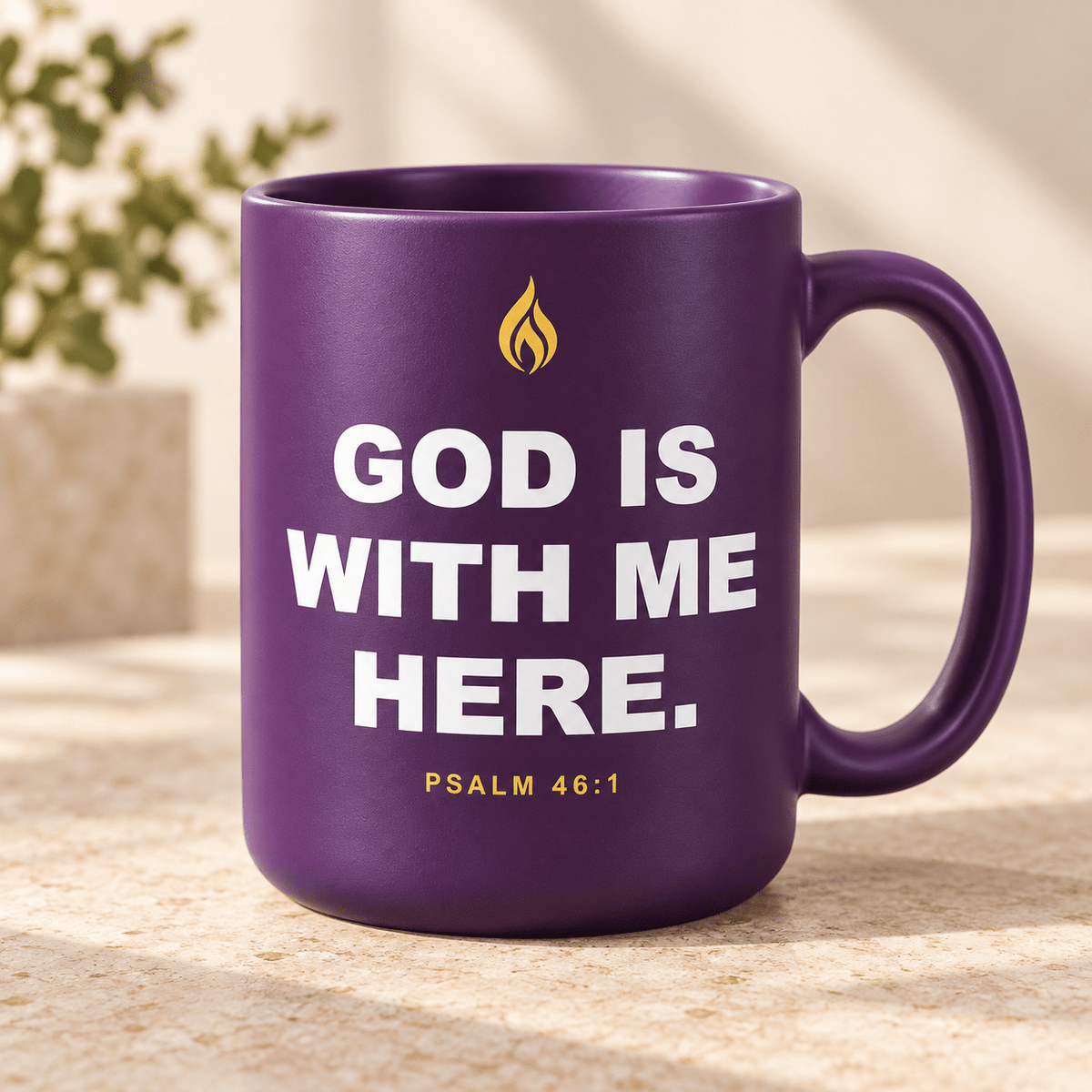 God Is With Me Here Mug