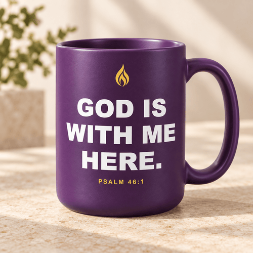God Is With Me Here Mug