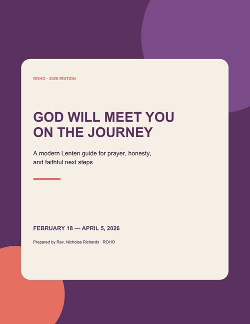 FREE RESOURCE: The 2026 ROHO Lenten Journey