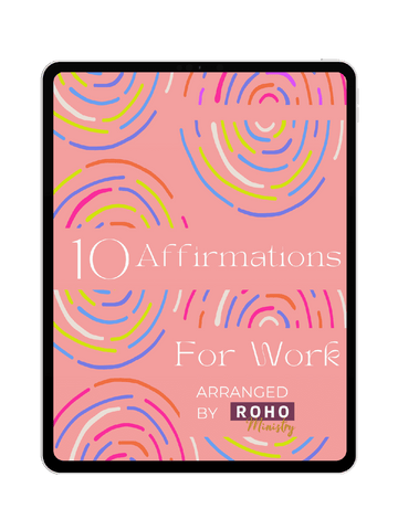 FREE&ndash;10 Affirmations about Work daily devotionals, morning prayer, scriptures, bible study