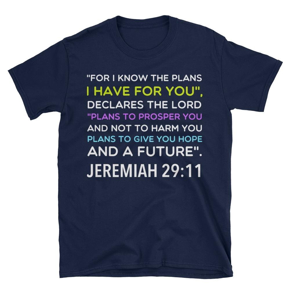 I Know the Plans T-Shirts daily devotionals, morning prayer, scriptures, bible study