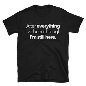 I'm Still Here T-Shirt daily devotionals, morning prayer, scriptures, bible study