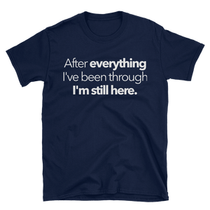 I'm Still Here T-Shirt daily devotionals, morning prayer, scriptures, bible study